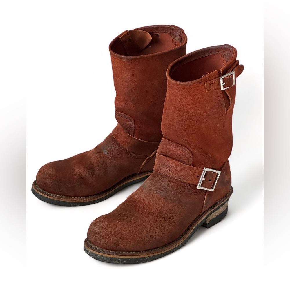 Super Rare Red Wing 8812 Copper Abilene Roughout Engineer Boots - Picture 5 of 10